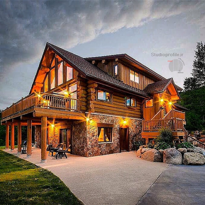ویلای چوبی لاگ هاوس _ استودیو پروفیل