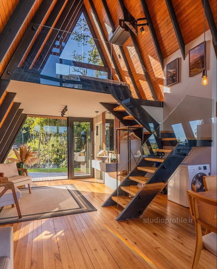 طراحی داخلی شله چوبی استودیو پروفایل