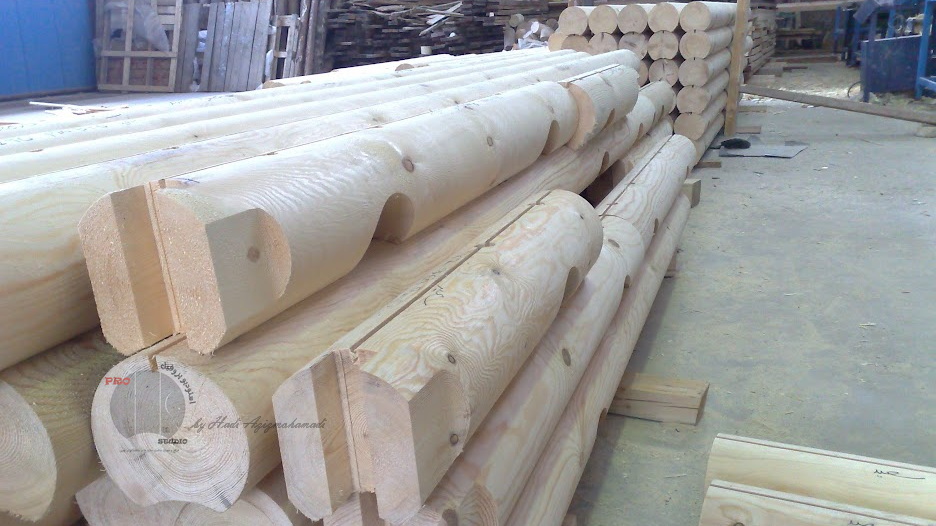 تولید پروفیل چوب خانه های چوبی