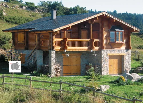 ویلای چوبی مدل KC-87